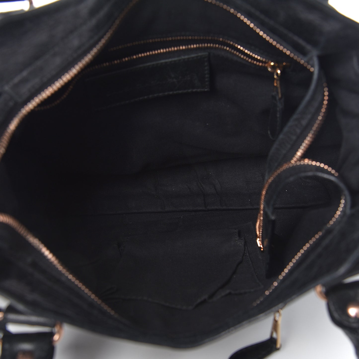 Agneau Giant 12 Rose Gold Hardware Town Black