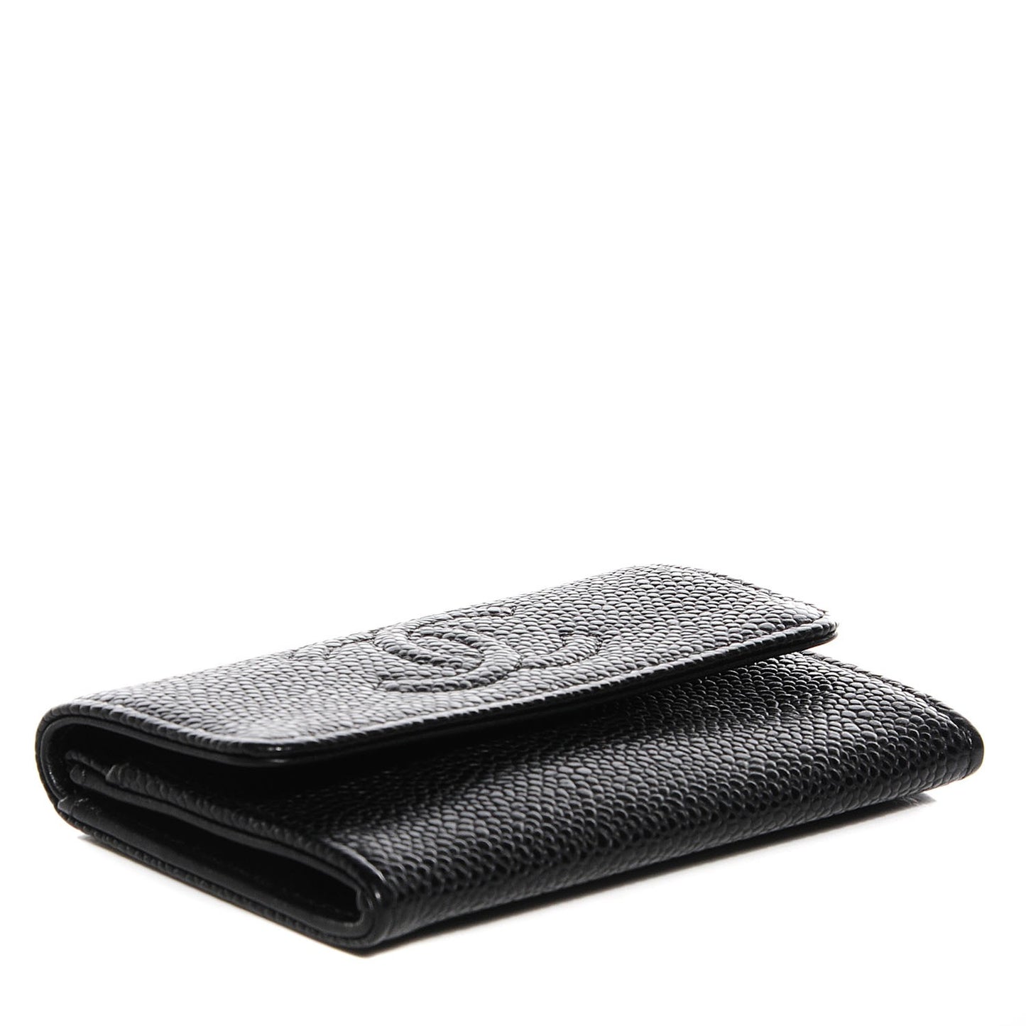 Caviar Timeless CC Flap Card Holder Black