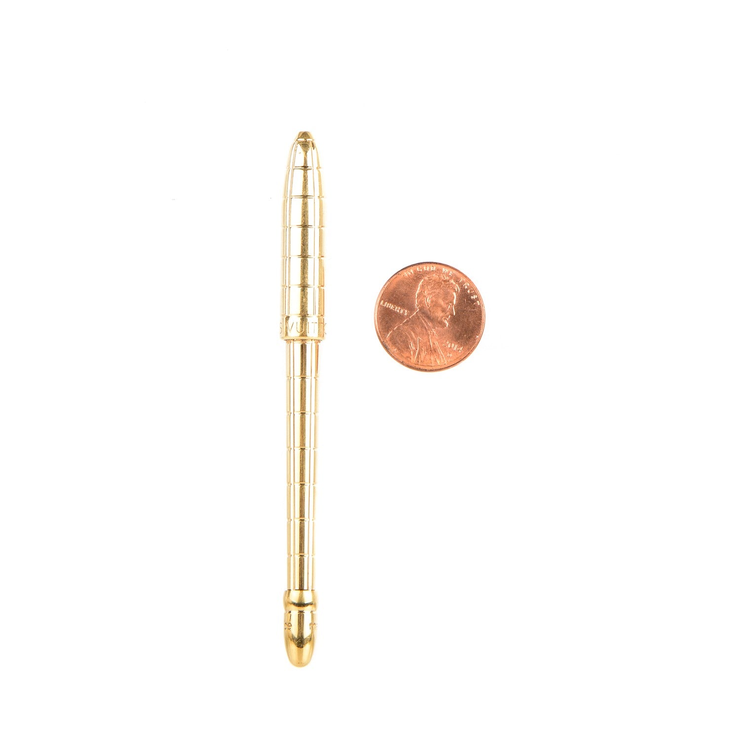 Louis Vuitton Agenda Ballpoint Pen Gold 2 of 9
