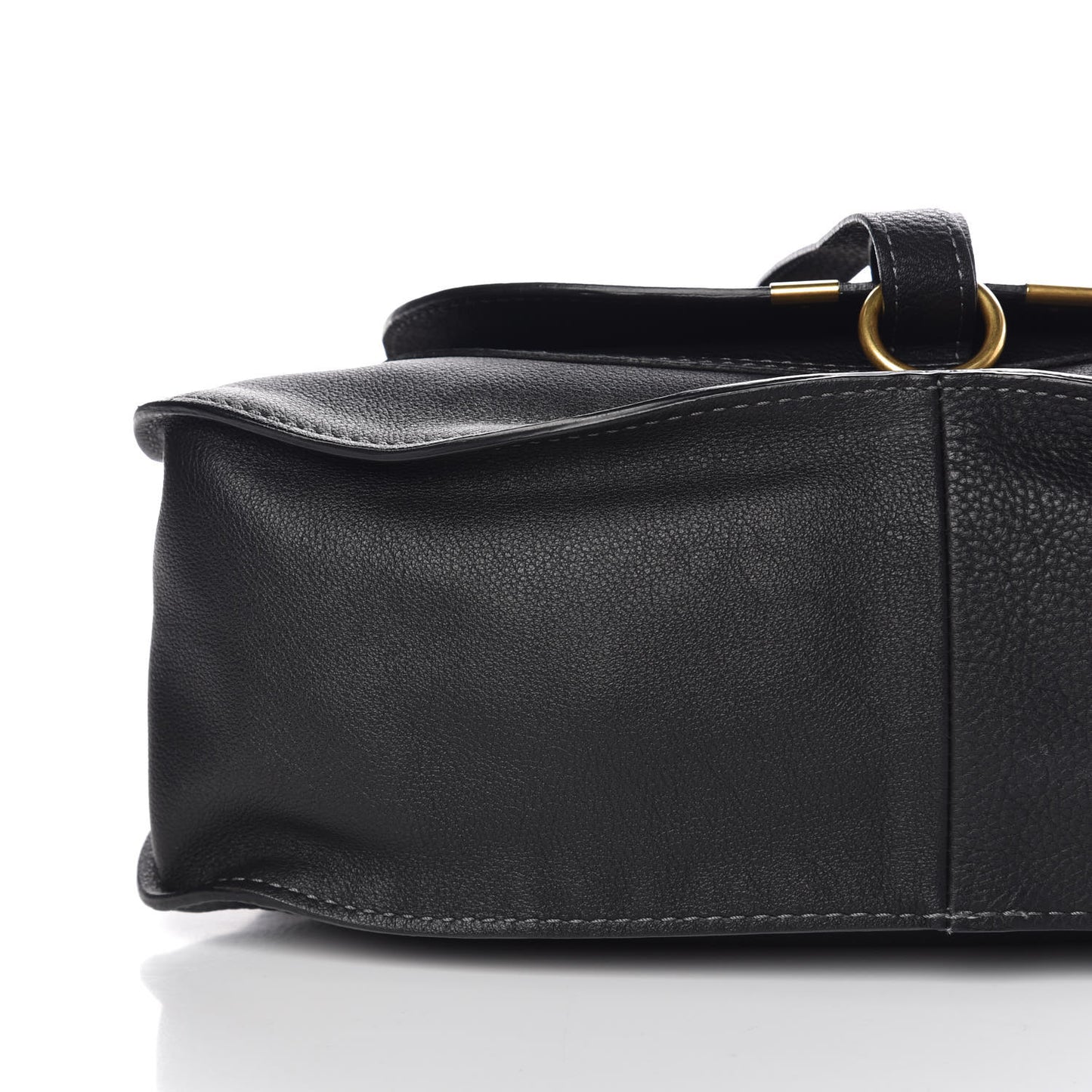 Calfskin Medium Marcie Satchel Black
