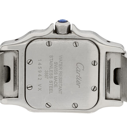 Cartier Stainless Steel 18K Yellow Gold 24mm Santos De Galbee Quartz Watch 4 of 4