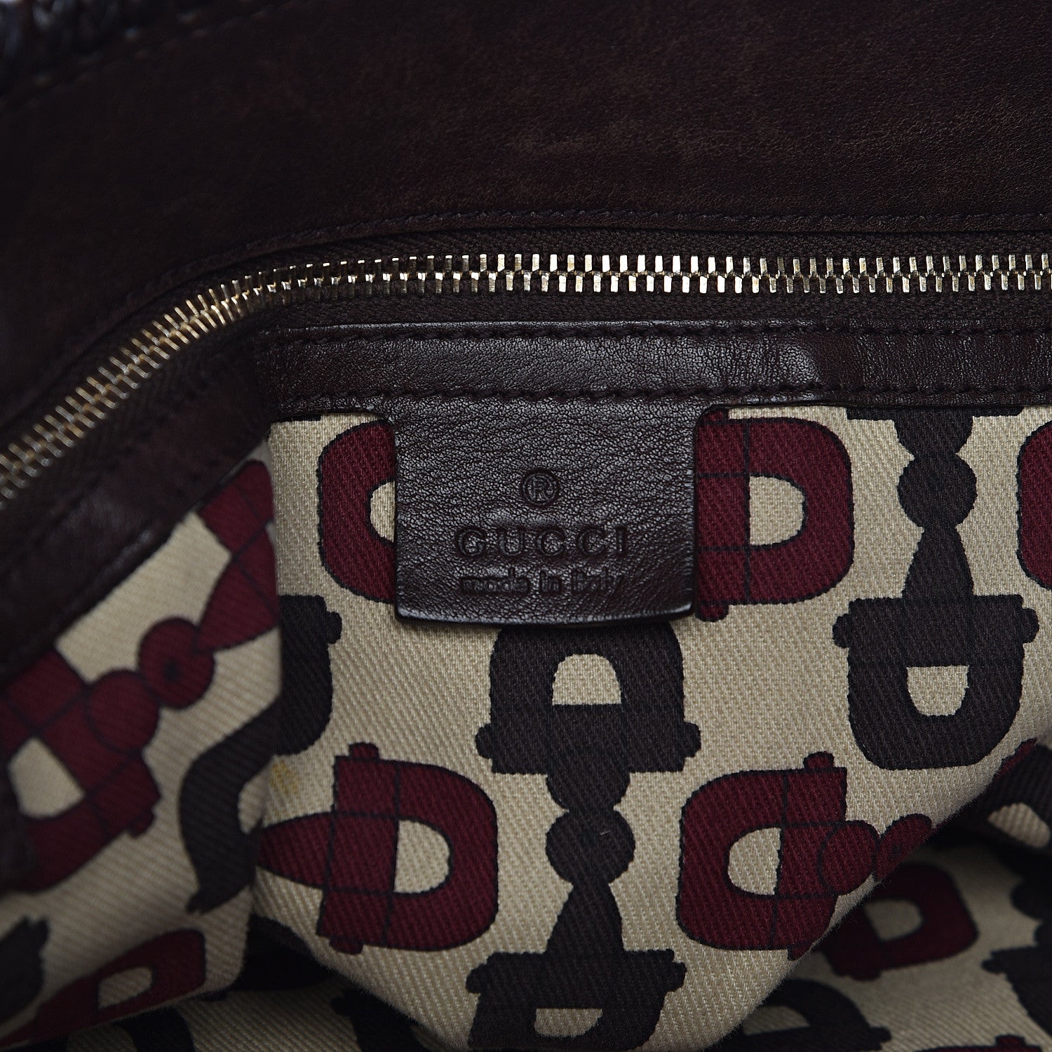 Gucci Guccissima Large Horsebit Chain Hobo Chocolate 6 of 19