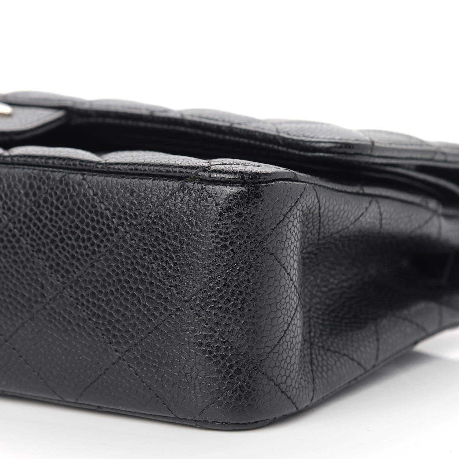 Chanel Caviar Quilted Medium Double Flap Black 9 of 10