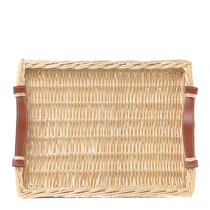 Hermes Wicker Bridle Oseraie Tray Brique 1 of 6