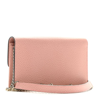 Gucci Dollar Calfskin Interlocking G Chain Wallet Soft Pink 3 of 10
