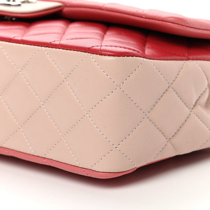 Chanel Lambskin Quilted Tri-Color Medium Valentine Charms Single Flap Pink 10 of 11