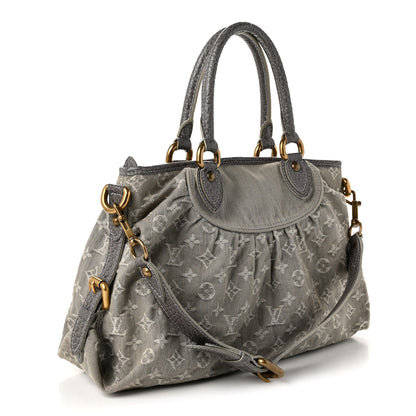 Louis Vuitton Denim Neo Cabby MM Grey 3 of 9