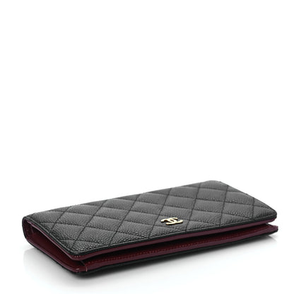Chanel Caviar Quilted Yen Wallet Black 4 of 7