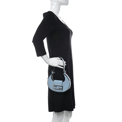 Fendi Vitello King Mini Cookie Hobo Bag Azzurro Baby 3 of 12