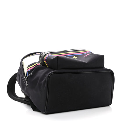 Saint Laurent Nylon Twill Dinosaur Print City Backpack Black Multicolor 4 of 10