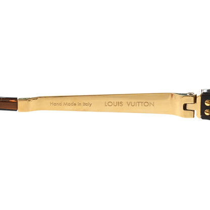 Louis Vuitton Petit Soupcon Rond Sunglasses Z0490W Brown Glitter 6 of 9