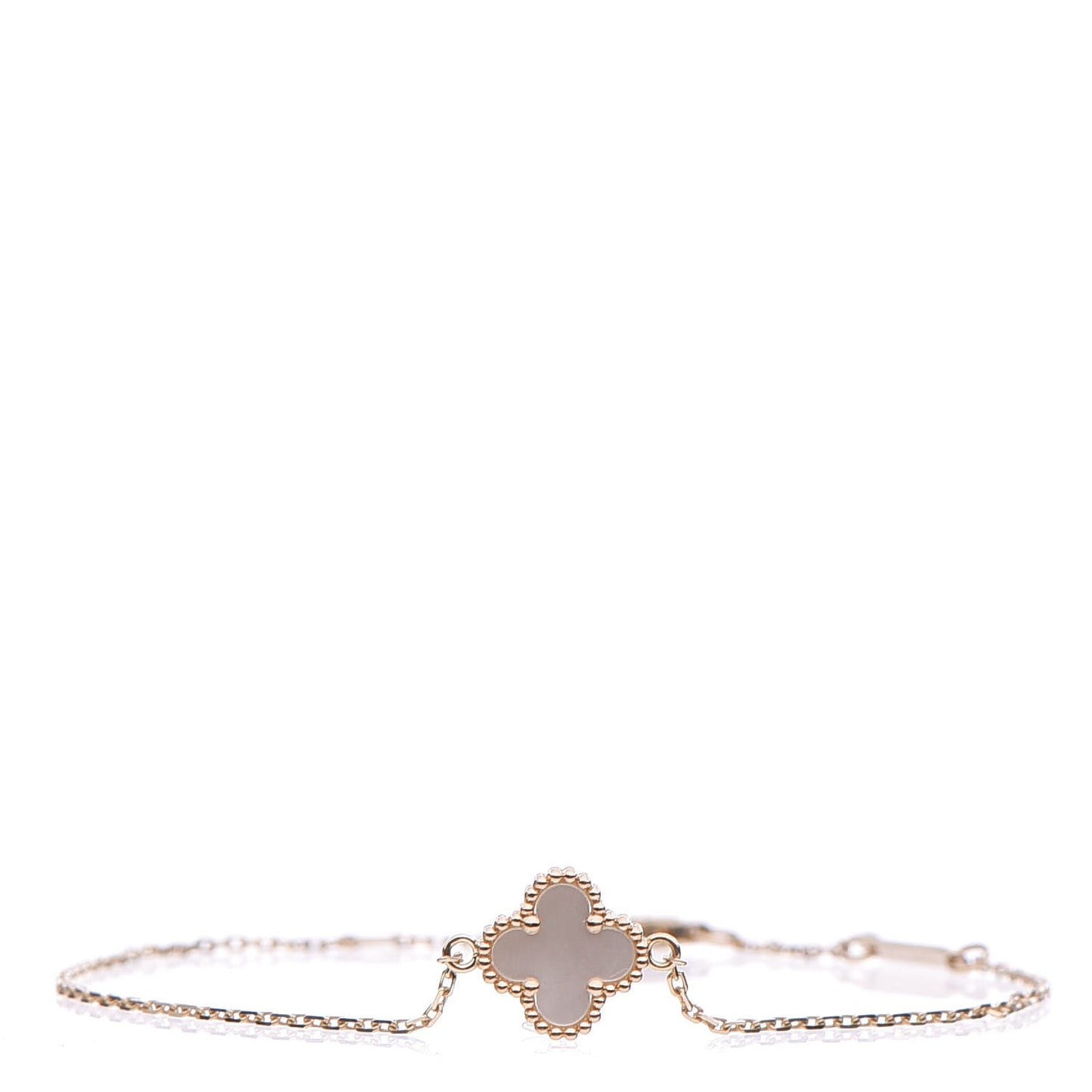 18K Yellow Gold Mother of Pearl Sweet Alhambra Bracelet