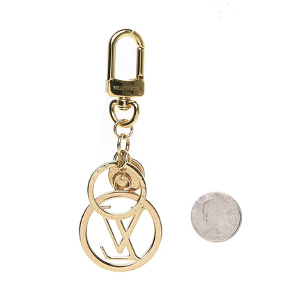 Louis Vuitton LV Circle Bag Charm Key Holder Gold 2 of 5