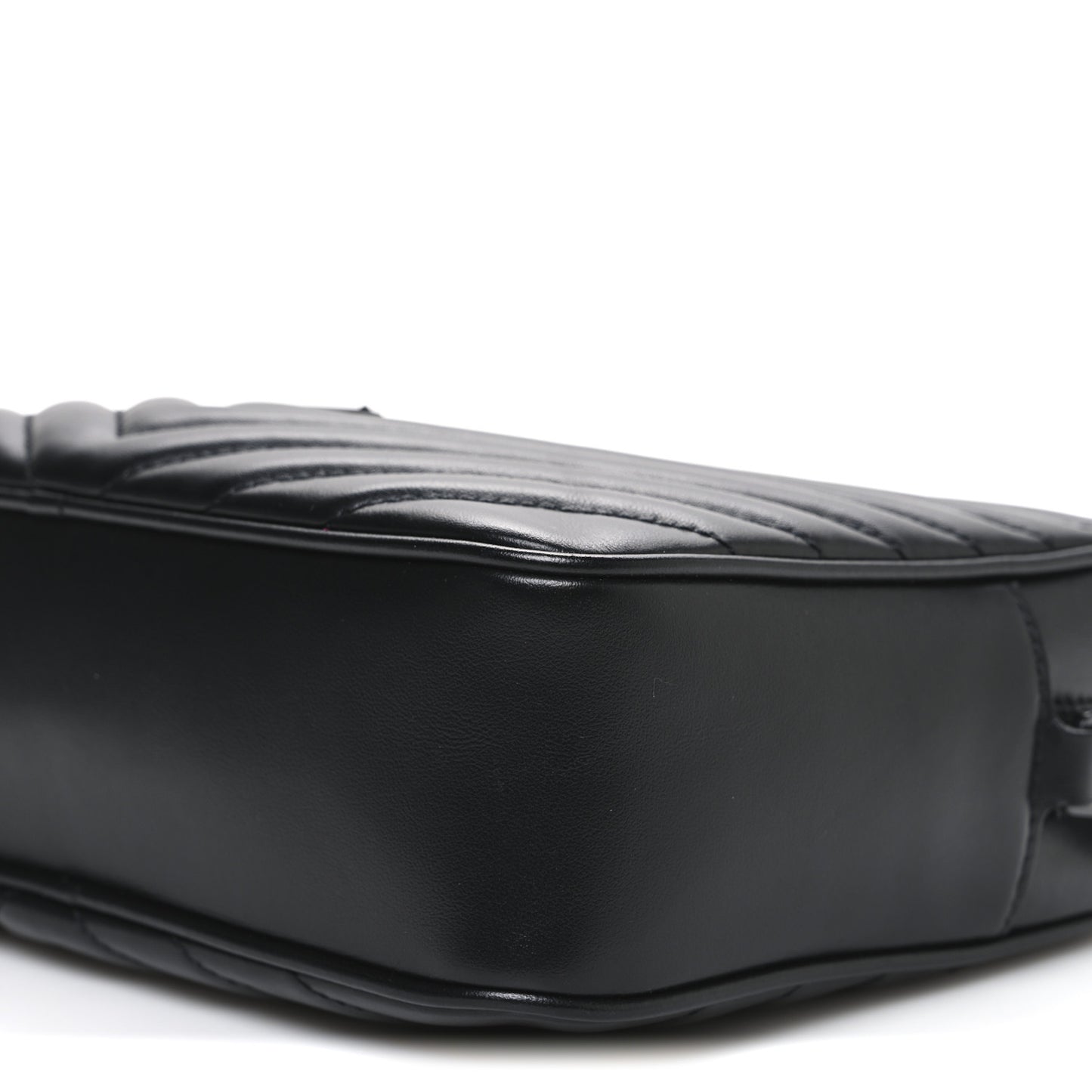 Calfskin Matelasse Monogram Monochrome Lou Camera Bag Black