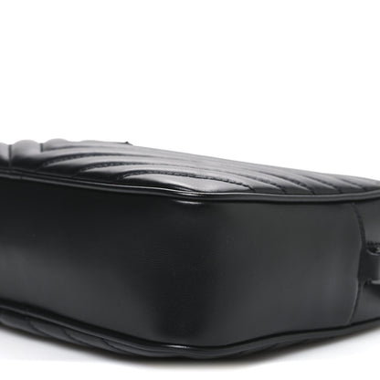 Saint Laurent Calfskin Matelasse Monogram Monochrome Lou Camera Bag Black 10 of 10