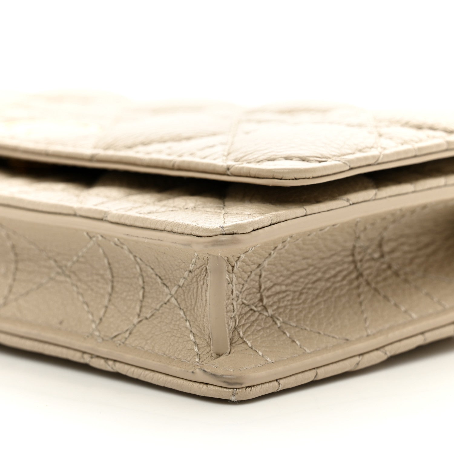 Christian Dior Supple Calfskin Caro Pouch with Chain Sand 10 of 12