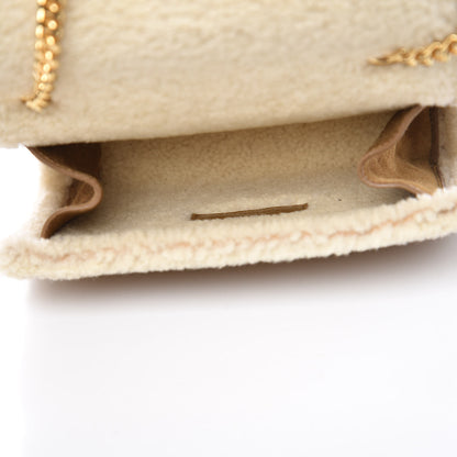 Saint Laurent Shearling Suede Small Kate Satchel Light Ocre 5 of 10