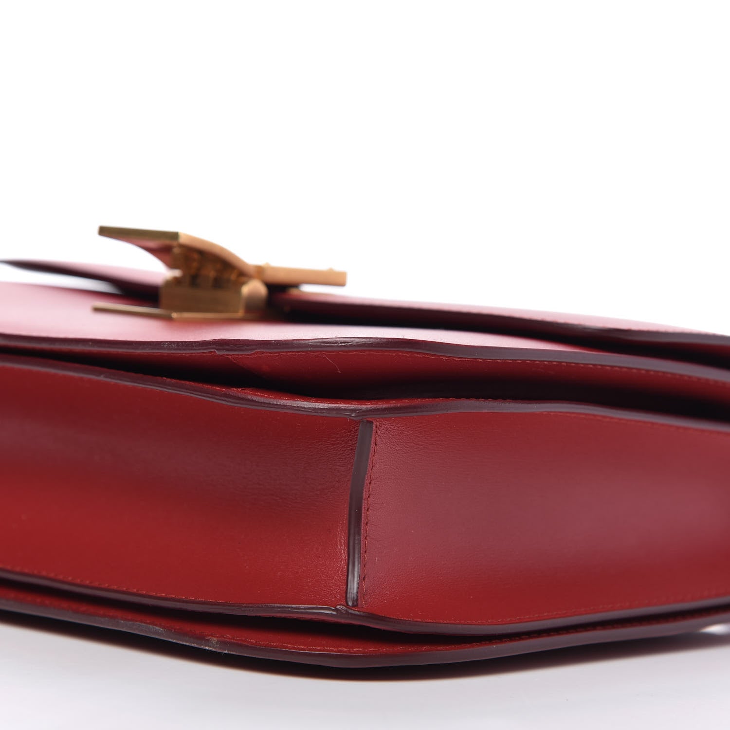 Celine Box Calfskin Medium Classic Box Flap Bag Red 7 of 9