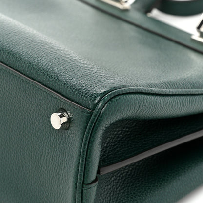Gucci Grainy Calfskin Small Zumi Top Handle Bag Vintage Green 17 of 17