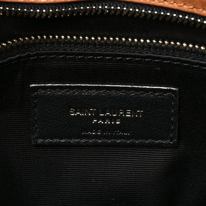 Saint Laurent Crinkled Calfskin Matelasse Monogram Medium Niki Chain Satchel Caramel 6 of 10