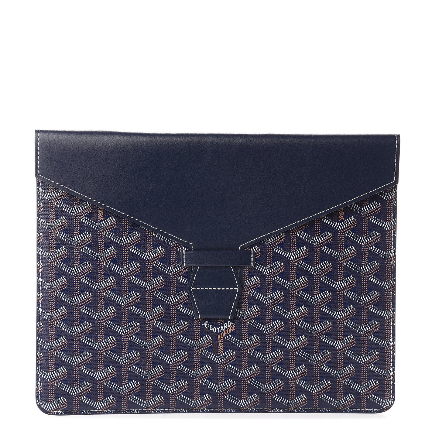 Goyardine Camondo MM Horizontal Clutch Navy