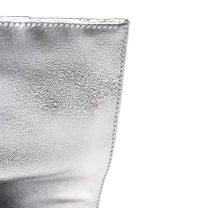 Chanel Metallic Lambskin Sac Pochette Argent 16 of 17