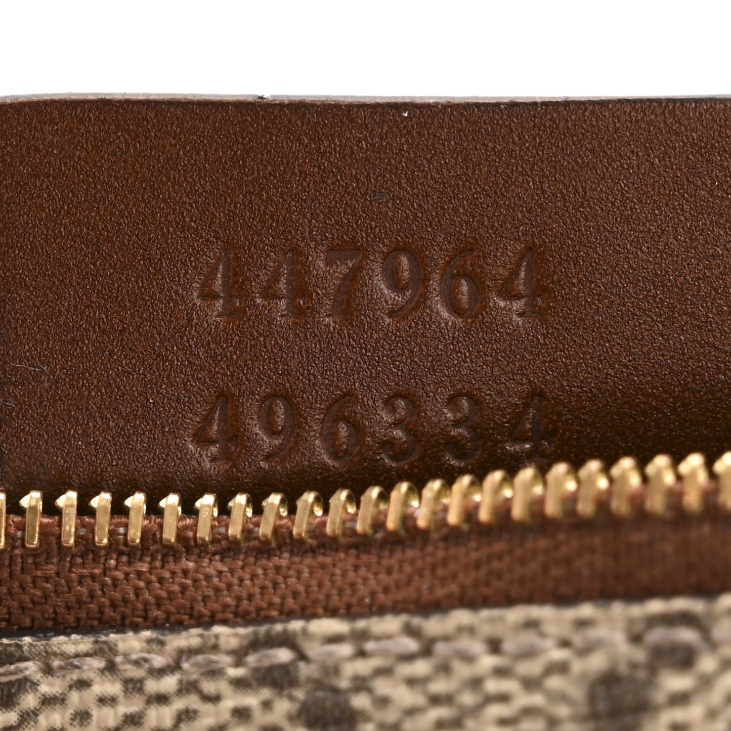 GG Supreme Monogram Key Case Brown