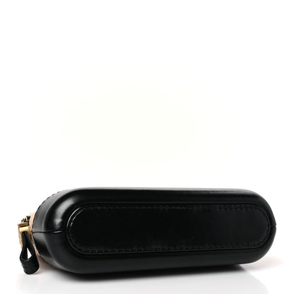 Chanel Aged Calfskin Quilted Small Gabrielle Clutch With Chain Beige Black 4 of 11