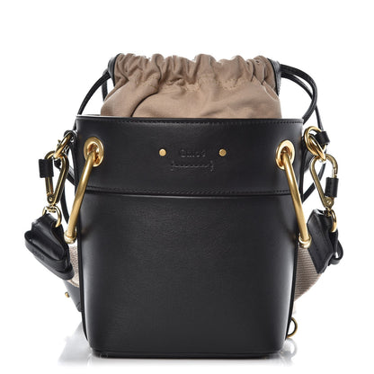 Chloe Smooth Calfskin Mini Roy Bucket Bag Black 1 of 7
