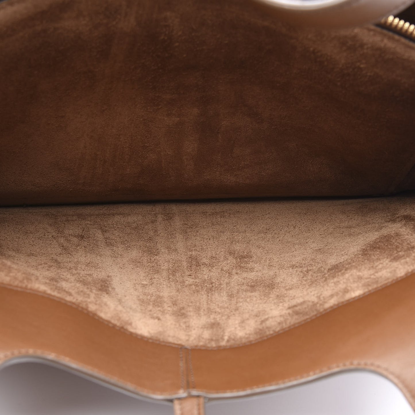Smooth Calfskin Medium Tri-Fold Bag Havana