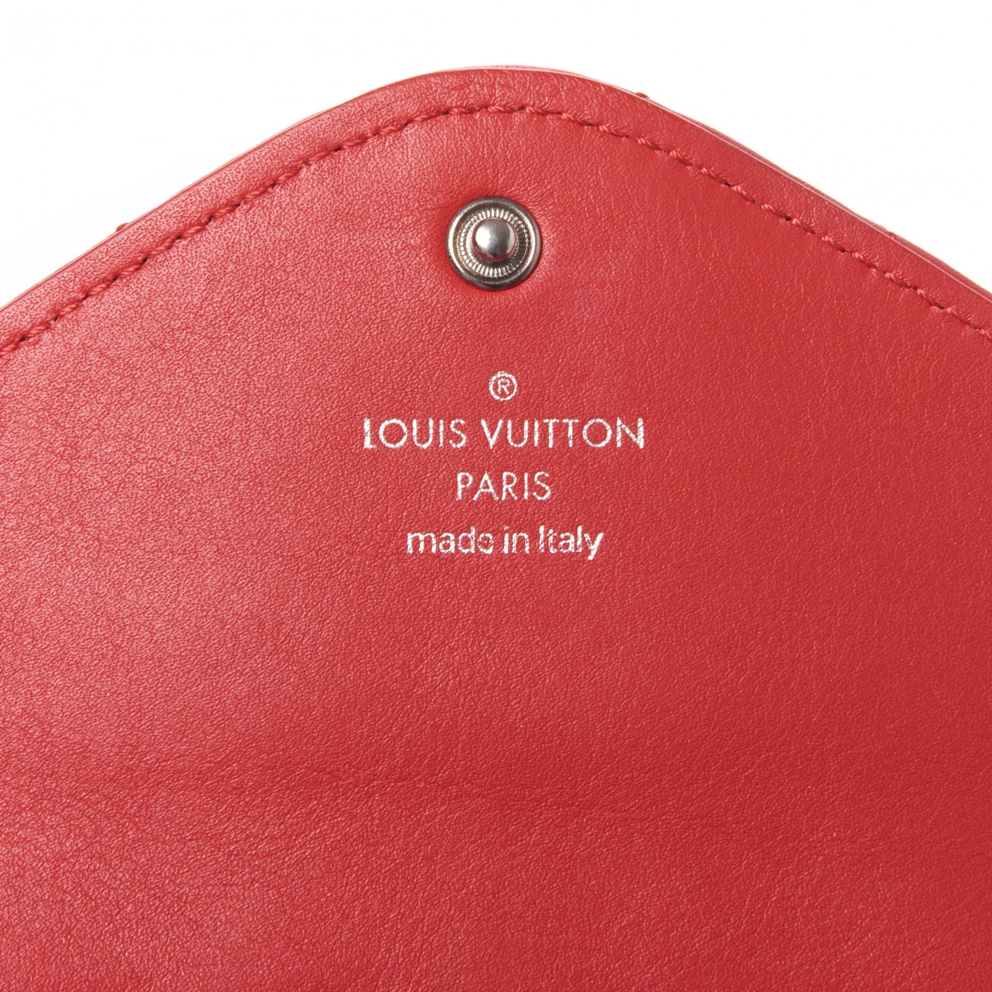 Calfskin New Wave Long Wallet Rouge