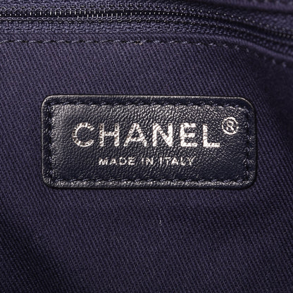 Chanel Canvas Sequin Large Deauville Tote Navy 7 of 10