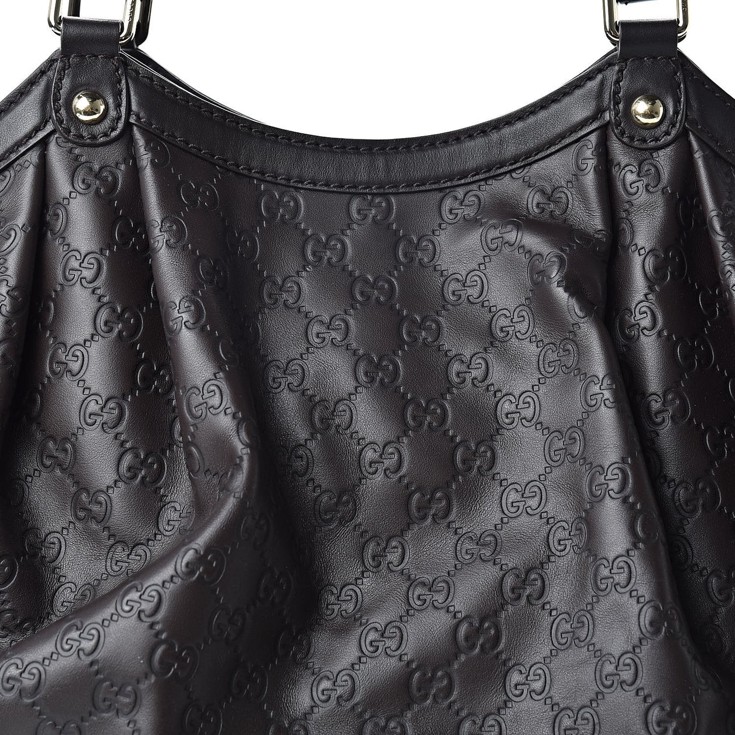 Guccissima Vitello Tender Large Sukey Tote Testa di Moro