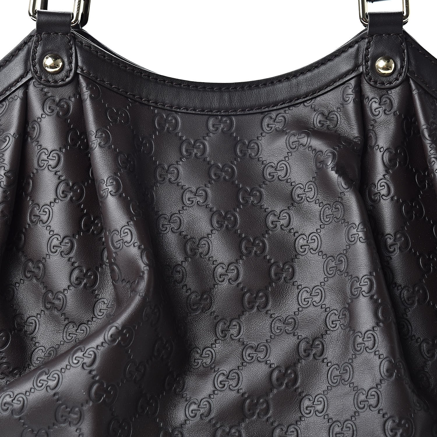 Gucci Guccissima Vitello Tender Large Sukey Tote Testa di Moro 8 of 10