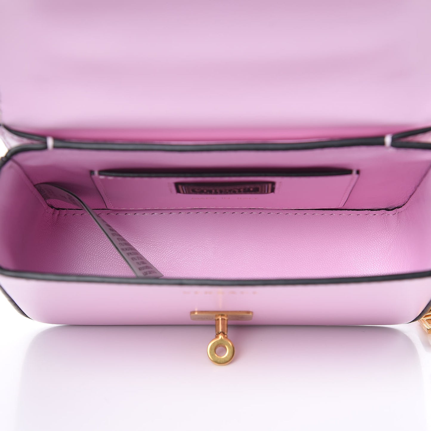 Calfskin Small Icon Chain Bag Pink