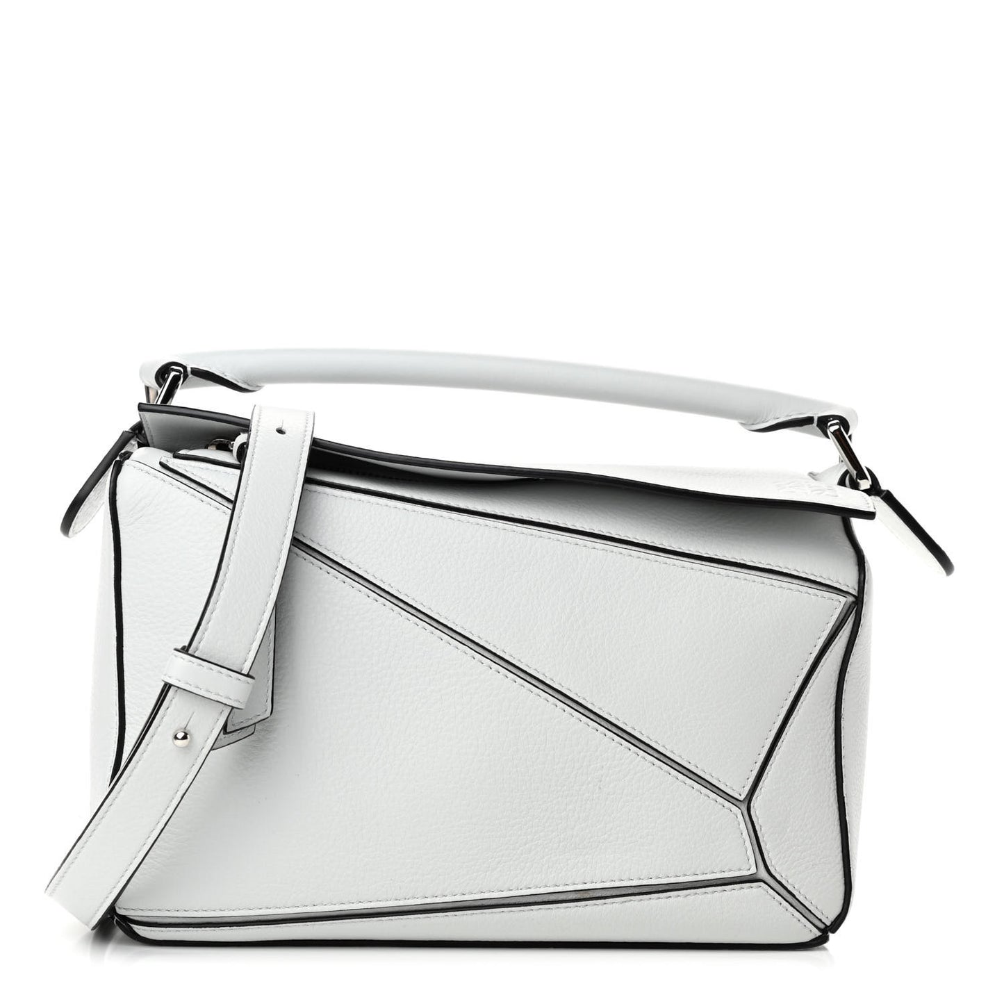 Calfskin Small Puzzle Bag Kaolin