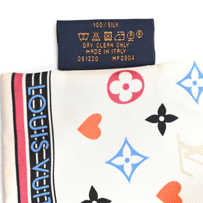 Louis Vuitton Silk Game On Bandeau Black White 4 of 4