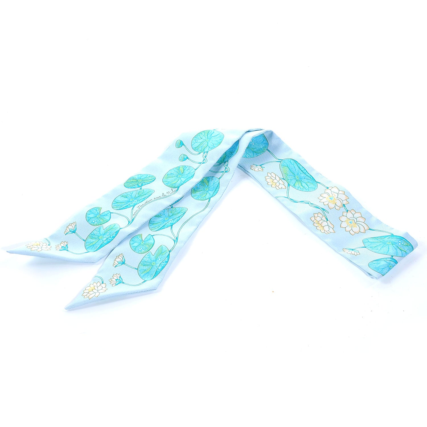 Hermes Silk Un Jardin Sur Le Nil Twilly Scarf 1 of 6