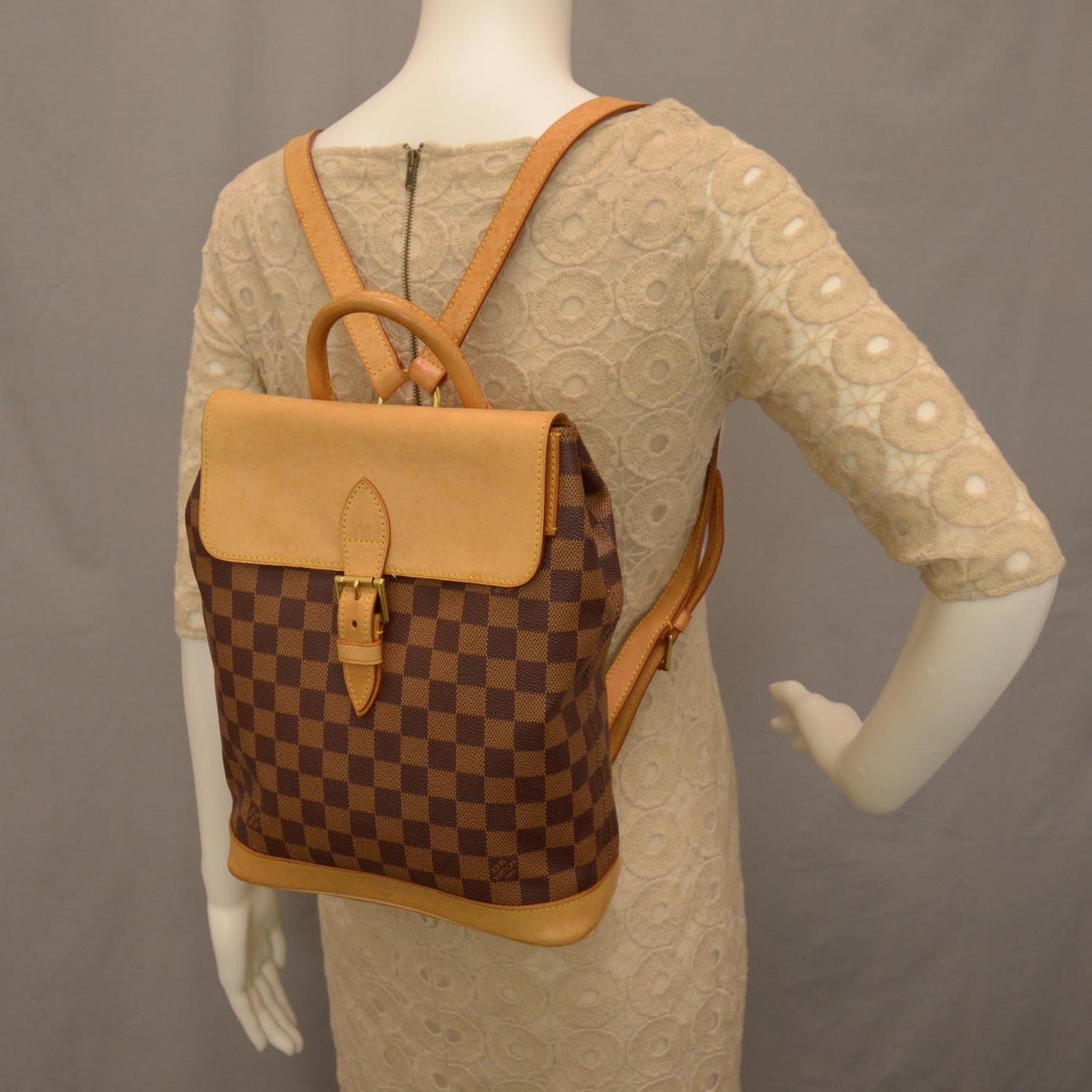 Damier Ebene Centenaire Soho Backpack