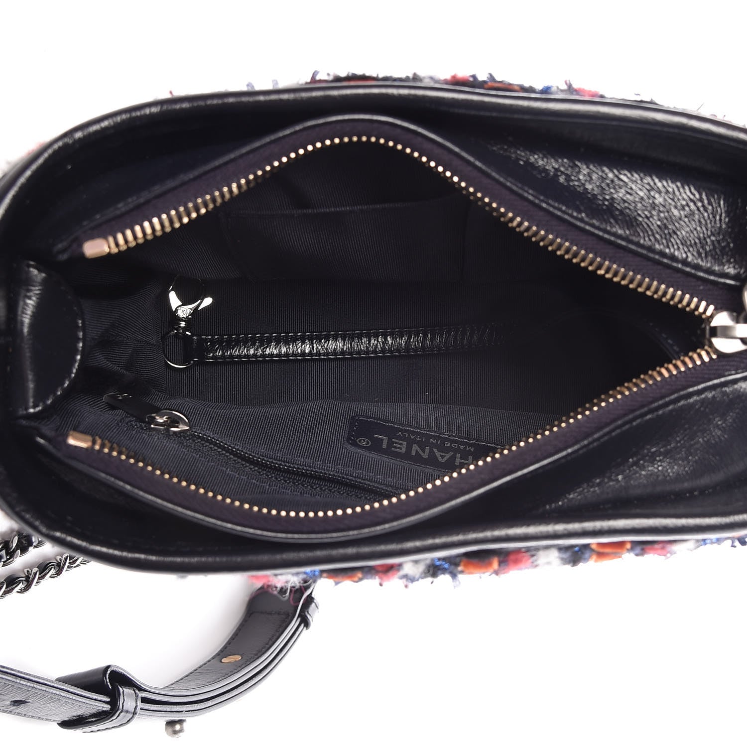 Chanel Tweed Calfskin Small Gabrielle Hobo Navy 7 of 10