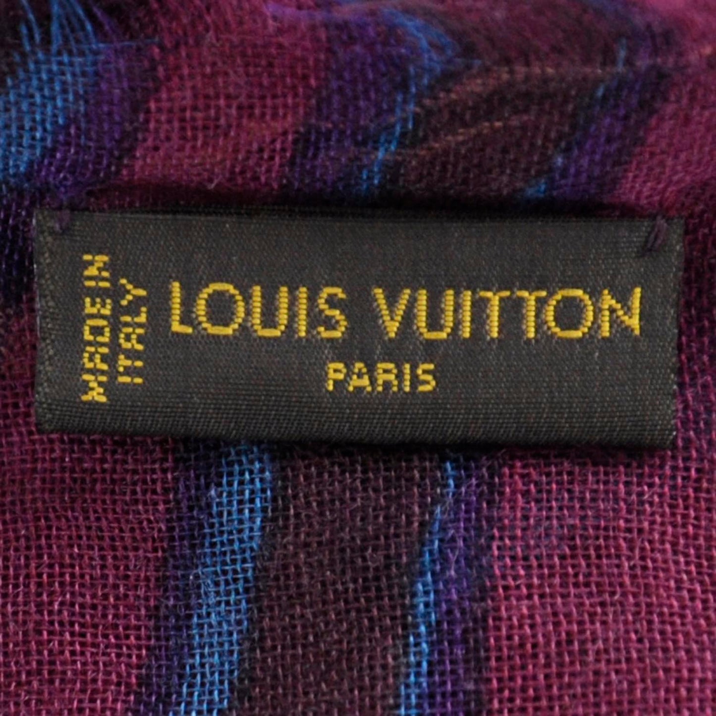 Cashmere Silk Zebra Stole Prune