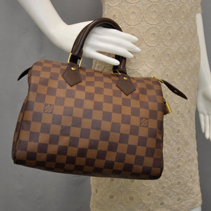 Louis Vuitton Damier Ebene Speedy 25 2 of 9