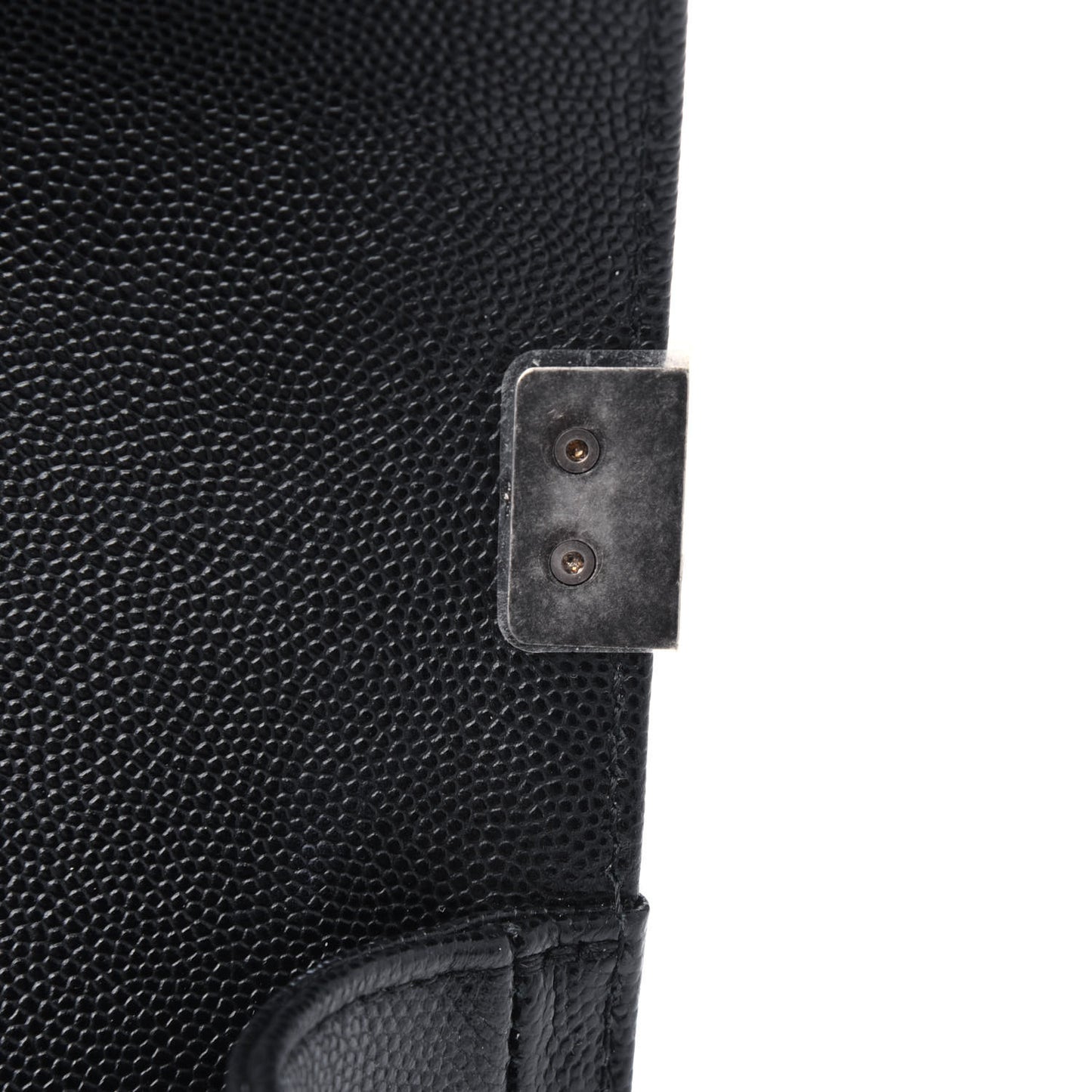 Caviar Quilted Small Boy Flap Black