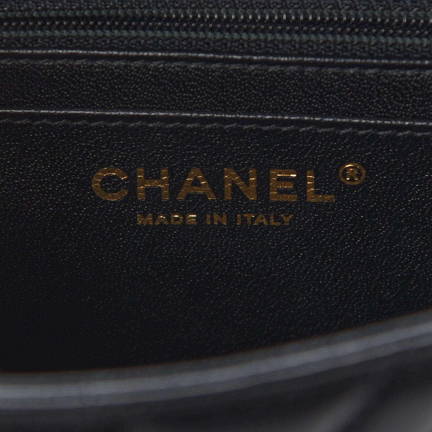Chanel Lambskin Chevron Quilted Mini Square Flap Black 6 of 9