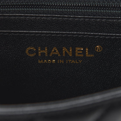 Chanel Lambskin Chevron Quilted Mini Square Flap Black 6 of 9