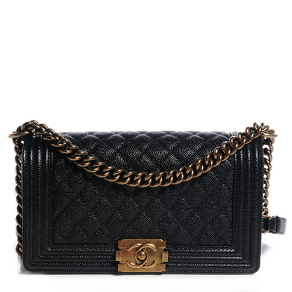 Chanel Caviar Medium Boy Flap Bag Black 1 of 9