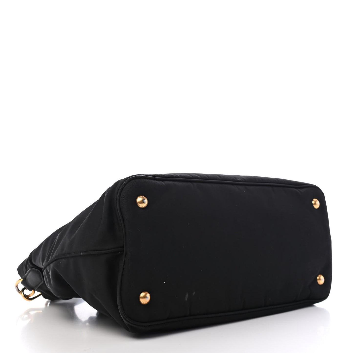 Tessuto Nylon Soft Calfskin Tote Black