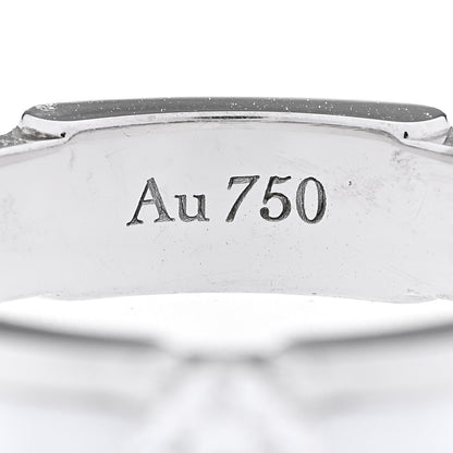 Chanel 18K White Gold Ceramic Diamond Slim Ultra Ring 48 4.5 White 6 of 6