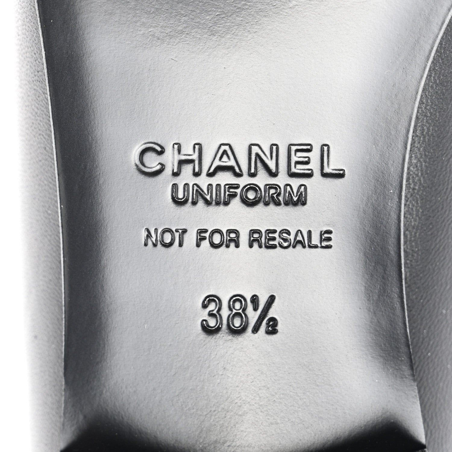 Chanel Calfskin Lambskin CC Loafers 38.5 Black 6 of 8