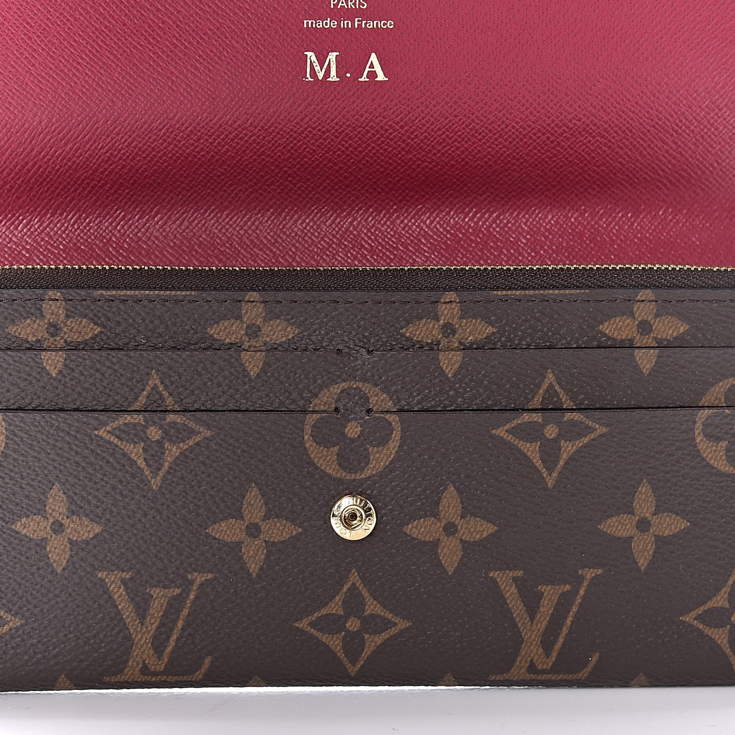 Monogram Emilie Wallet Fuchsia